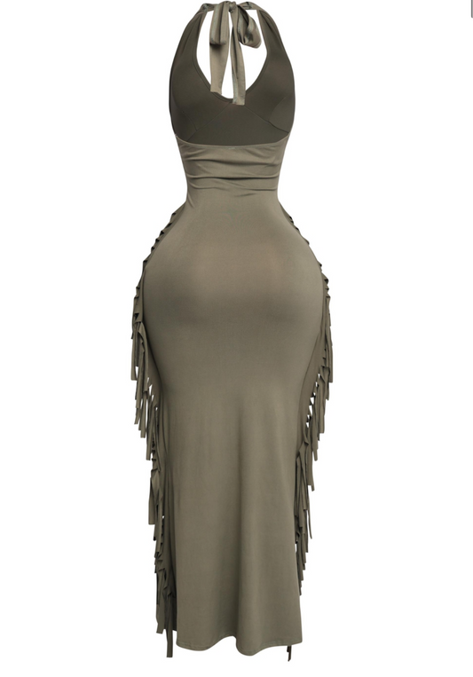 Fringe Factor Midi – Olive Edition