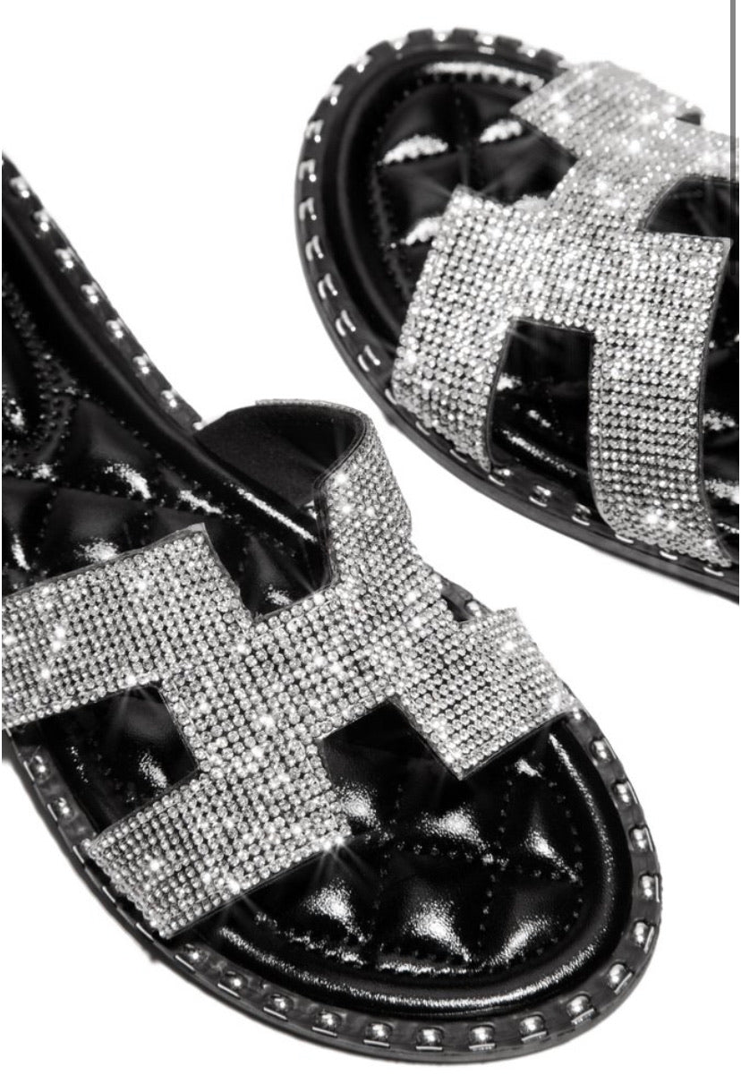Glimmer Slide Sandals