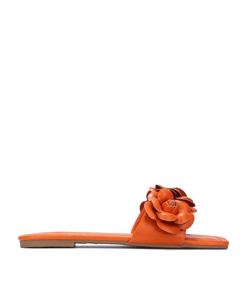 Orange Blossom Slide Sandals